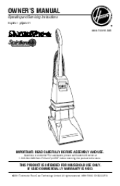 Hoover SteamVac Owners Manual F5914900