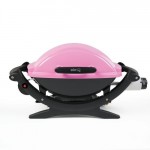 Weber Q 100 Portable Propane Gas Grill Pink