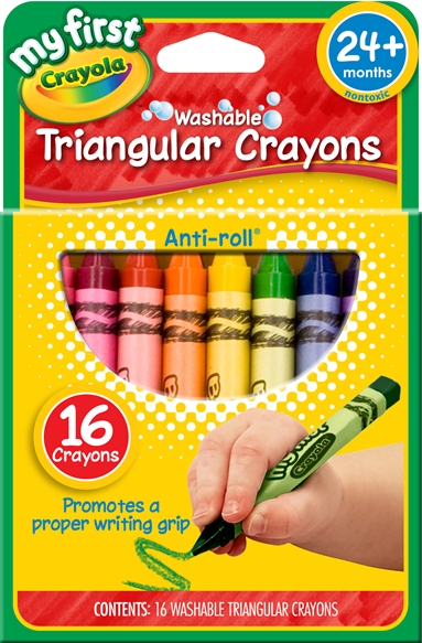 My First Crayola Washable Triagular Crayons 16ct