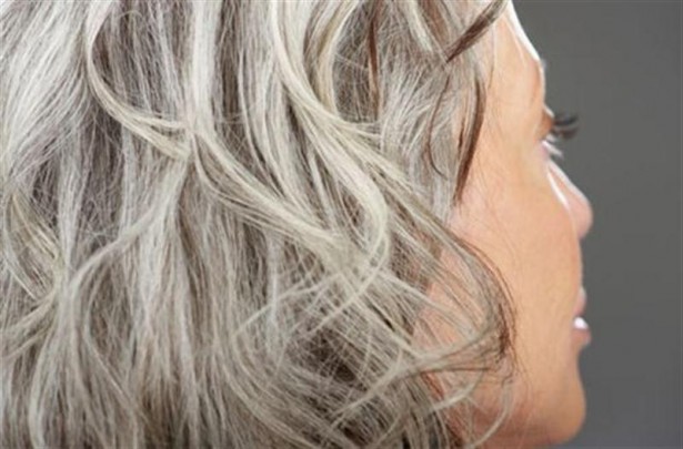 How To Stop Gray Hair From Growing - Graying Hair Woman